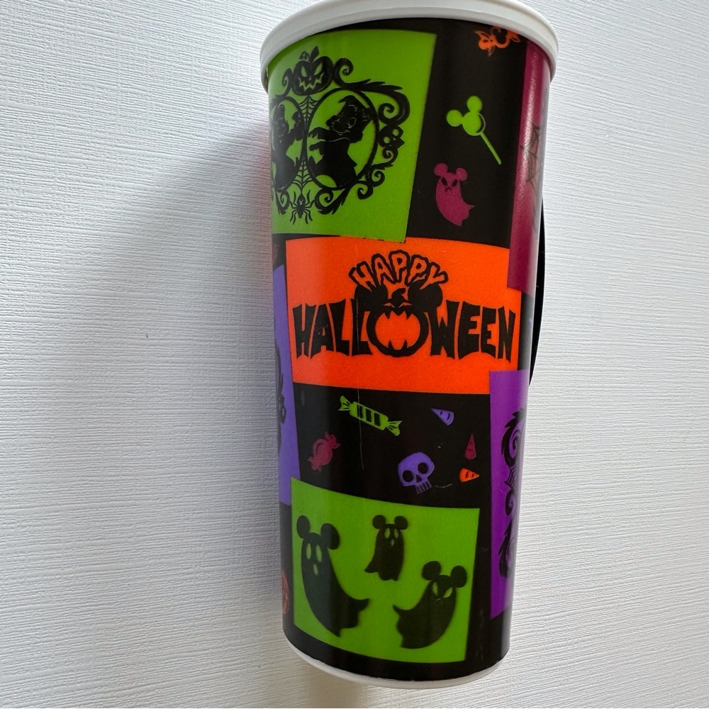 Disney MNSSHP refillable travel mug Halloween theme no lid